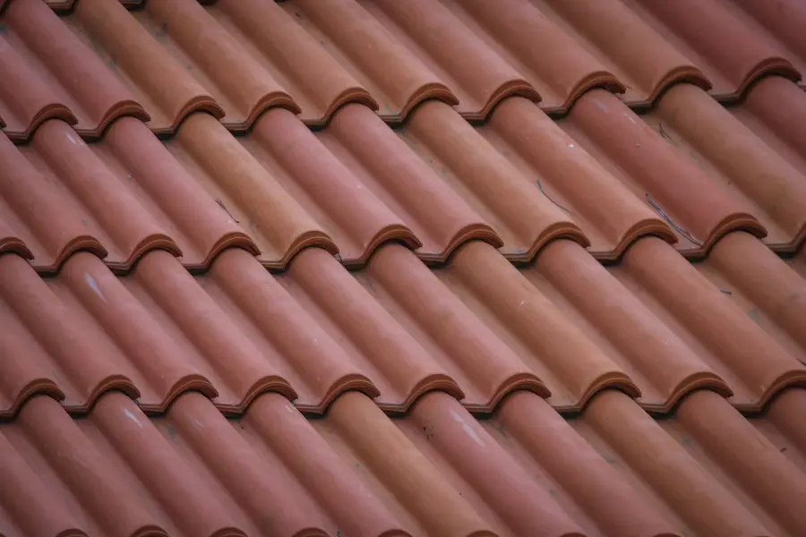 Terracotta clay roof tiles